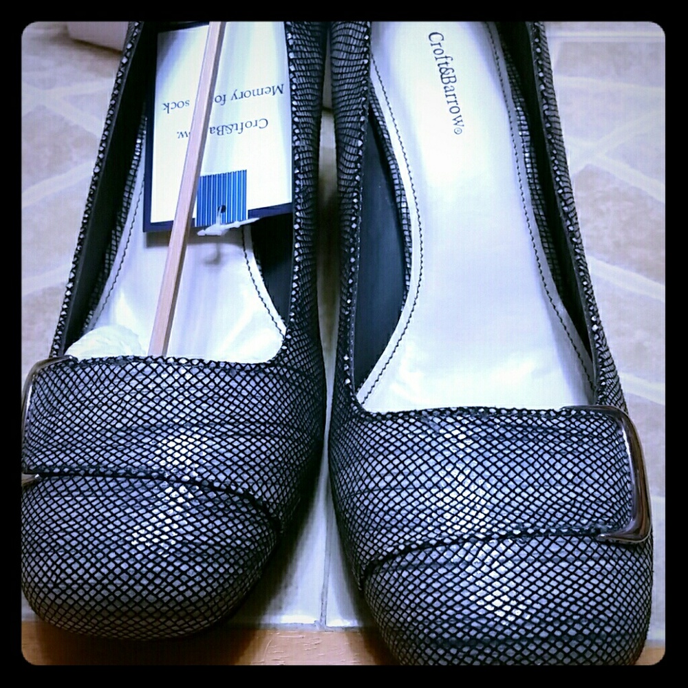 Croft & Barrow dress heels blue size 8